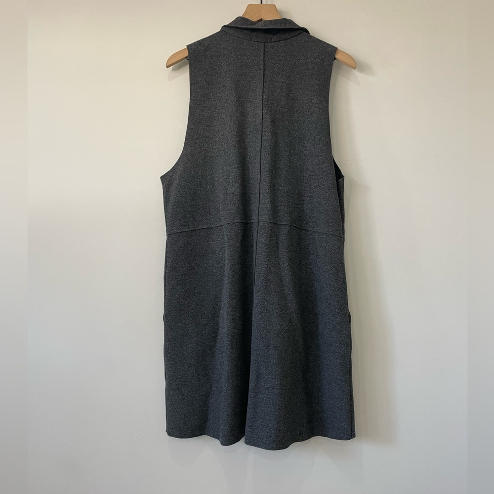 Habitat lagenlook knit sleeveless snap button front mini dress vest large - Picture 7 of 9